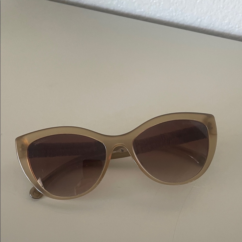 CHANEL 5409 Beige Cat Eye Sunglasses